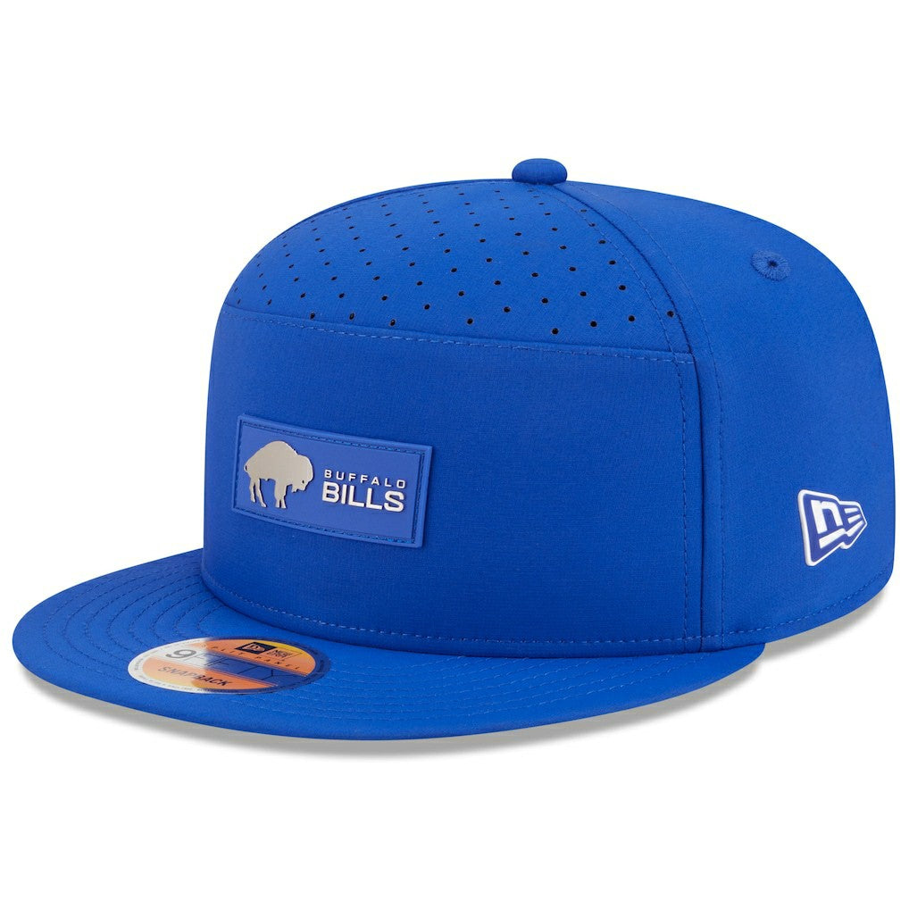 Buffalo Bills New Era 2025 Sideline Throwback Split Panel 9FIFTY Snapback Hat - Royal Hats