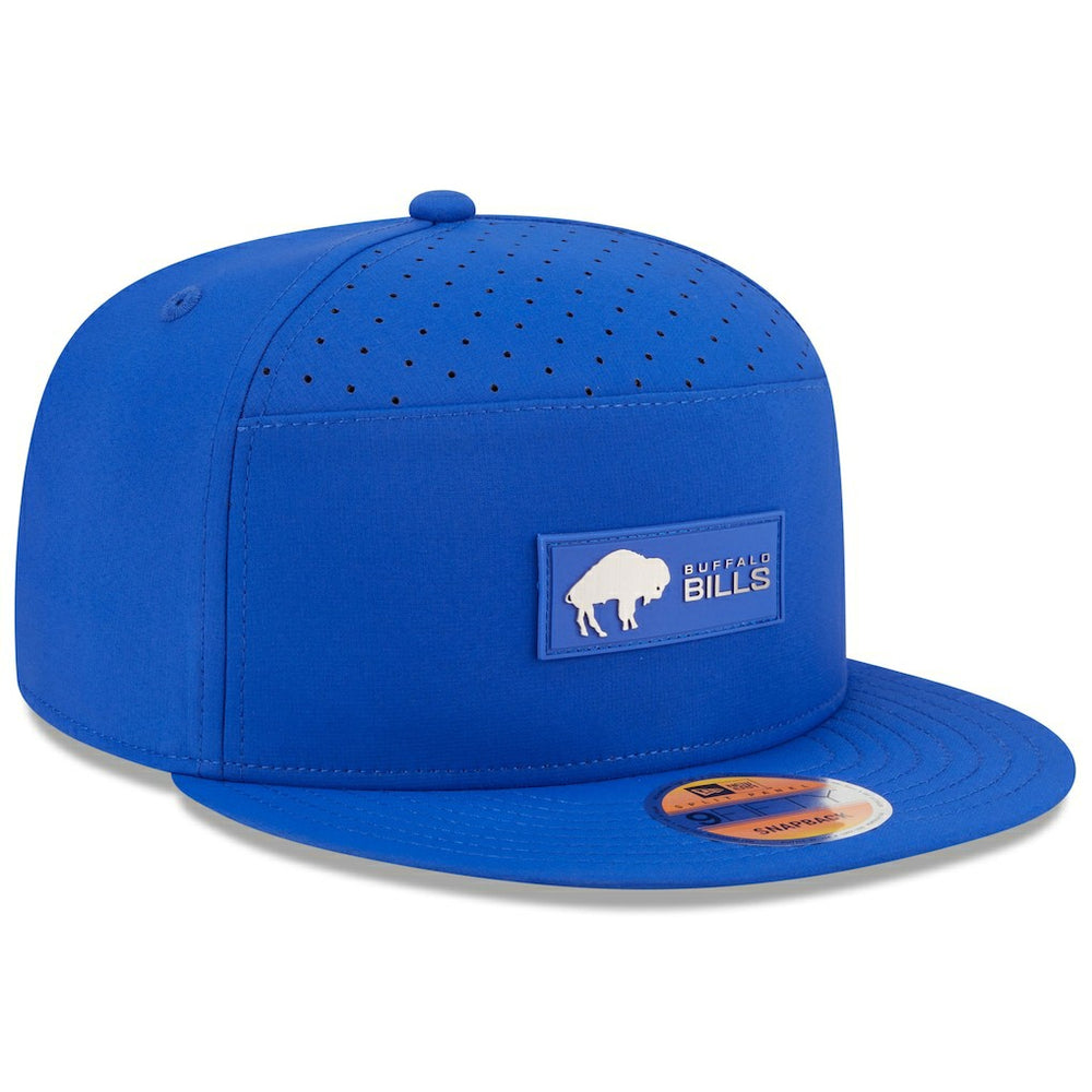 Buffalo Bills New Era 2025 Sideline Throwback Split Panel 9FIFTY Snapback Hat - Royal Hats