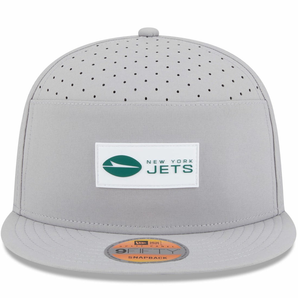 New York Jets New Era 2025 Sideline Split Panel 9FIFTY Snapback Hat - Gray Hats