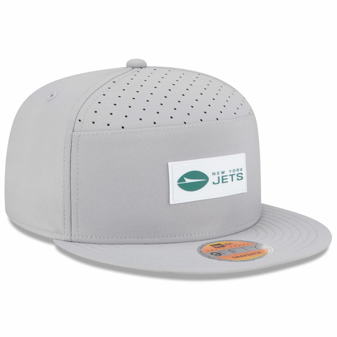 New York Jets New Era 2025 Sideline Split Panel 9FIFTY Snapback Hat - Gray Hats