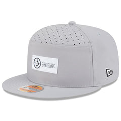 Pittsburgh Steelers New Era 2025 Sideline Split Panel 9FIFTY Snapback Hat - Gray Hats