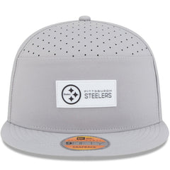 Pittsburgh Steelers New Era 2025 Sideline Split Panel 9FIFTY Snapback Hat - Gray Hats
