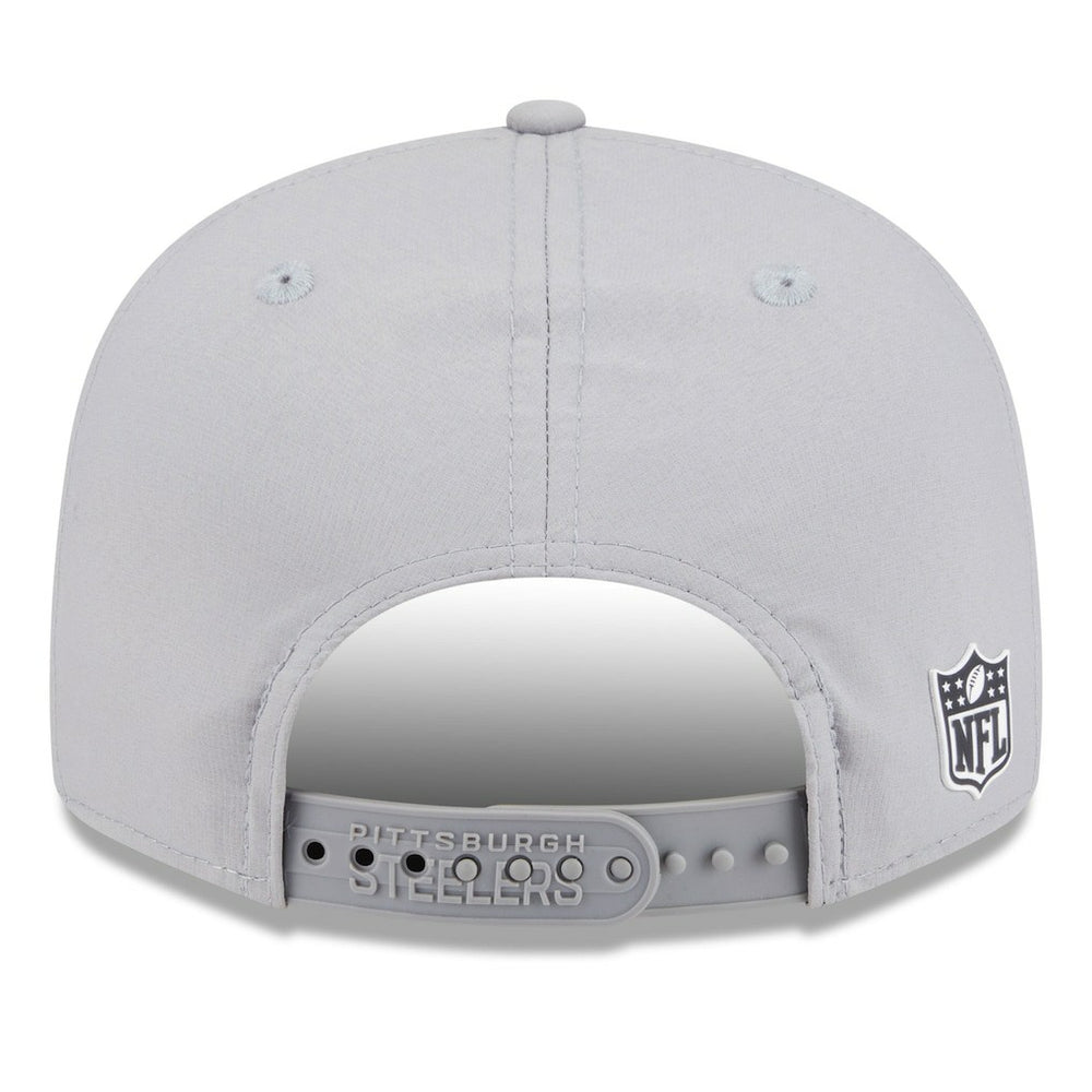 Pittsburgh Steelers New Era 2025 Sideline Split Panel 9FIFTY Snapback Hat - Gray Hats