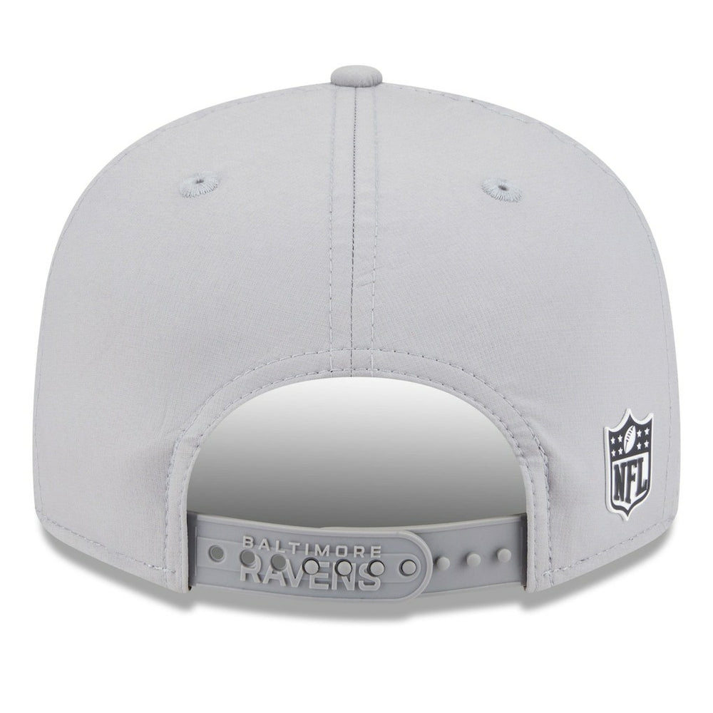 Baltimore Ravens New Era 2025 Sideline Split Panel 9FIFTY Snapback Hat - Gray Hats