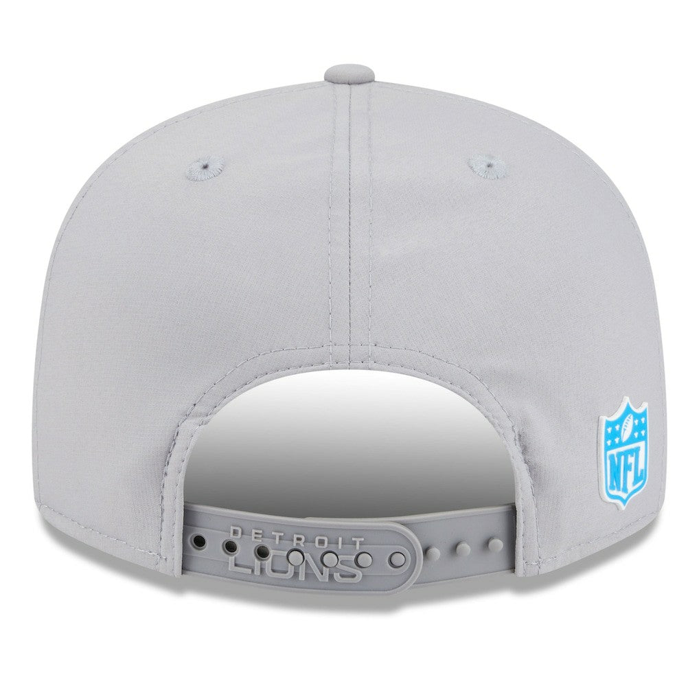 Detroit Lions New Era 2025 Sideline Split Panel 9FIFTY Snapback Hat - Gray Hats