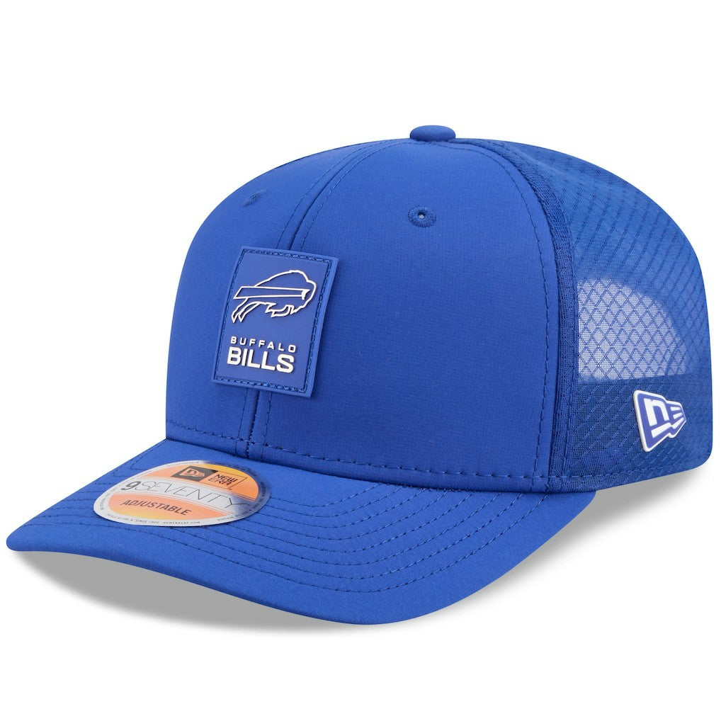 Buffalo Bills New Era 2025 Sideline 9SEVENTY Trucker Adjustable Hat - Royal Hats