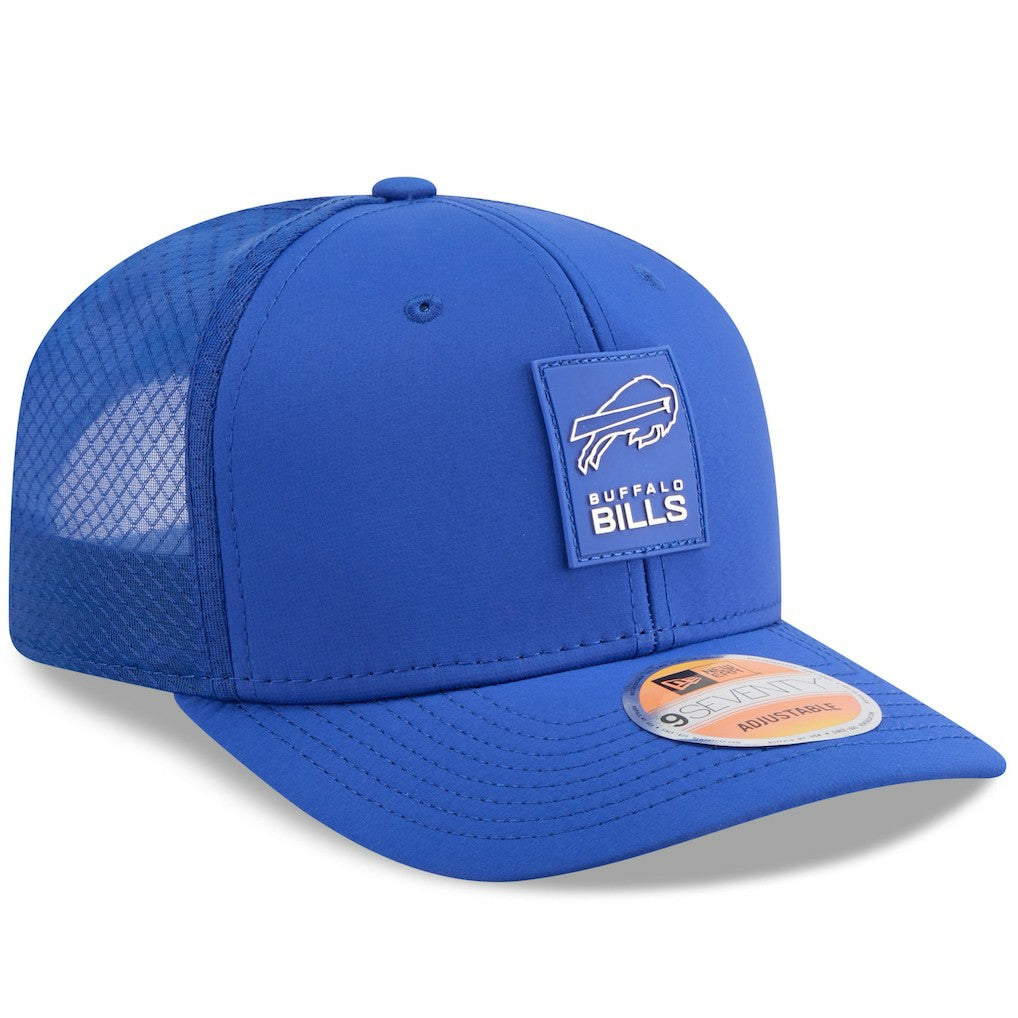 Buffalo Bills New Era 2025 Sideline 9SEVENTY Trucker Adjustable Hat - Royal Hats