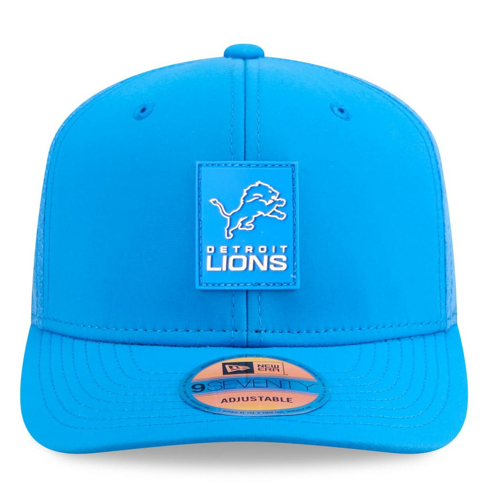 Detroit Lions New Era 2025 Sideline 9SEVENTY Trucker Adjustable Hat - Blue Hats