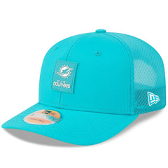 Miami Dolphins New Era 2025 Sideline 9SEVENTY Trucker Adjustable Hat - Aqua Hats
