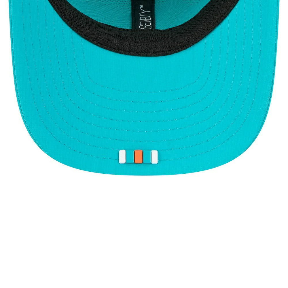 Miami Dolphins New Era 2025 Sideline 9SEVENTY Trucker Adjustable Hat - Aqua Hats