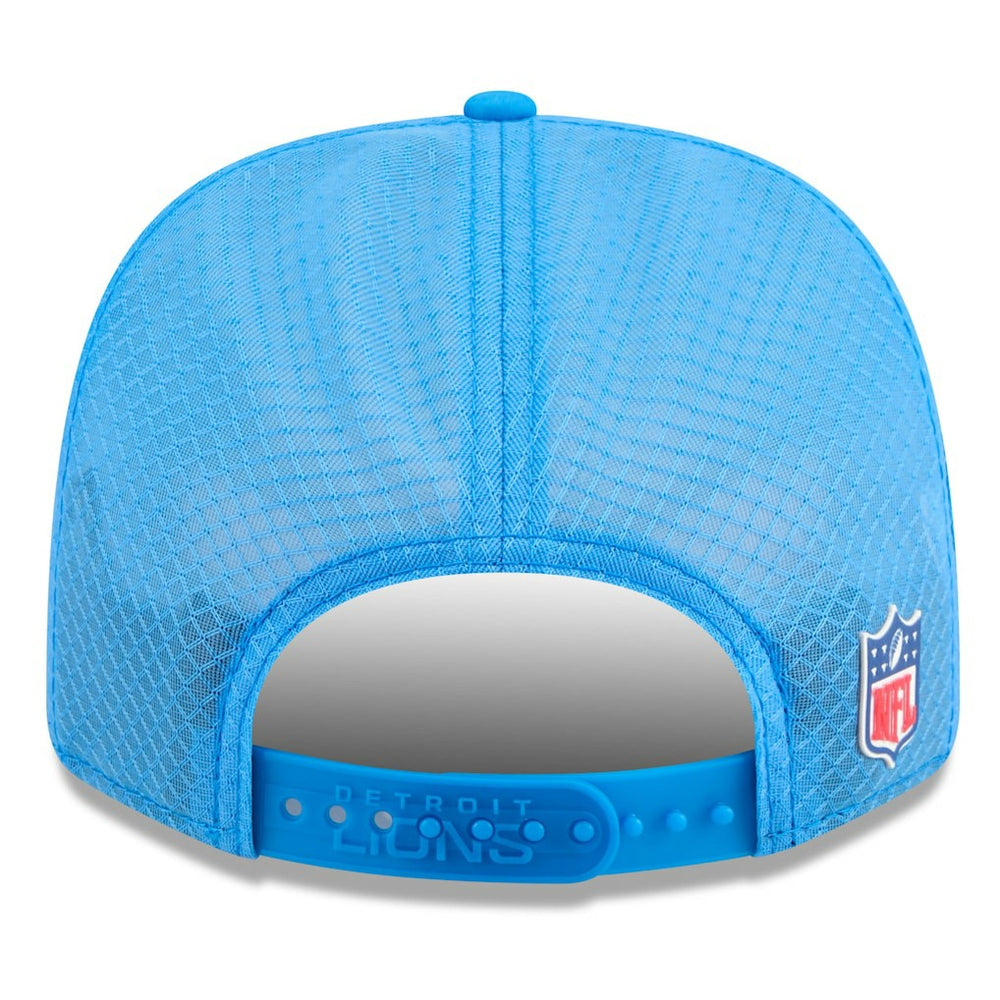 Detroit Lions New Era 2025 Sideline Throwback 9SEVENTY Trucker Adjustable Hat - Blue Hats