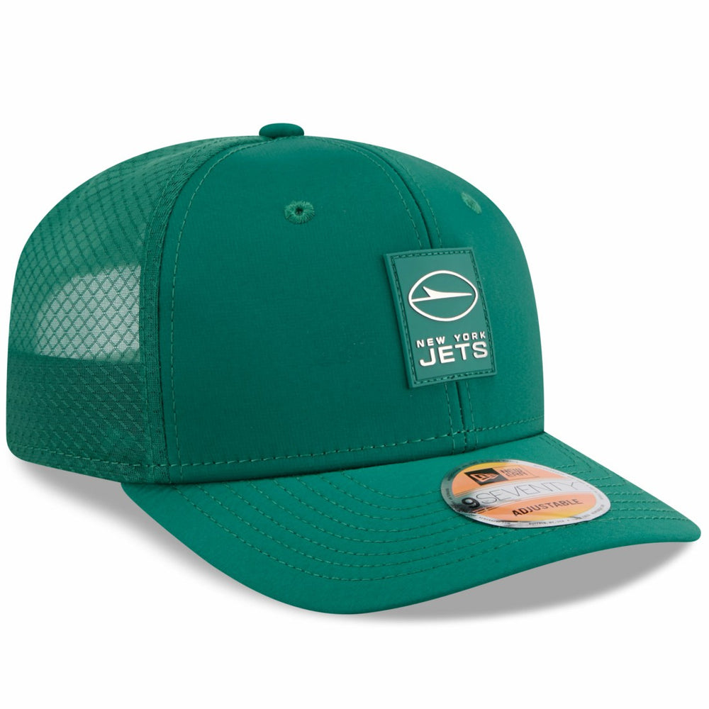 New York Jets New Era 2025 Sideline 9SEVENTY Trucker Adjustable Hat - Green Hats