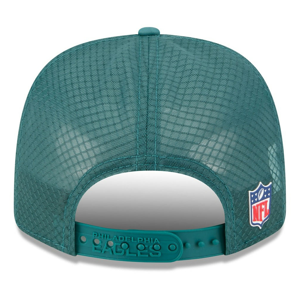 Philadelphia Eagles New Era 2025 Sideline 9SEVENTY Trucker Adjustable Hat - Green Hats