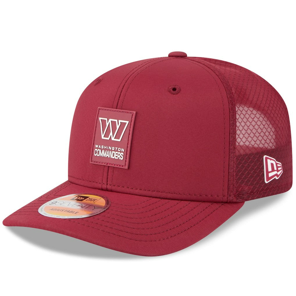 Washington Commanders New Era 2025 Sideline 9SEVENTY Trucker Adjustable Hat - Burgundy Hats