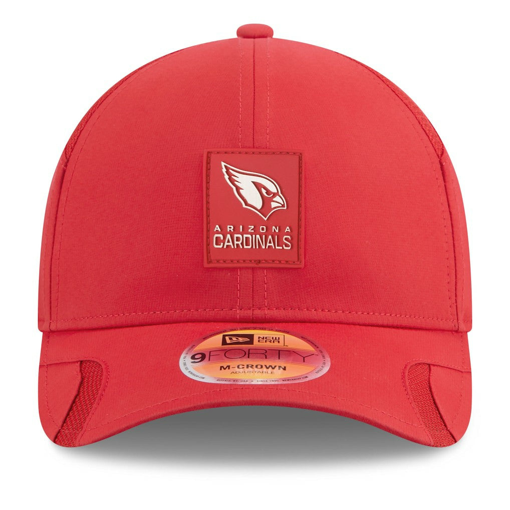 Arizona Cardinals New Era 2025 Sideline M-Crown 9FORTY Adjustable Hat - Cardinal Hats