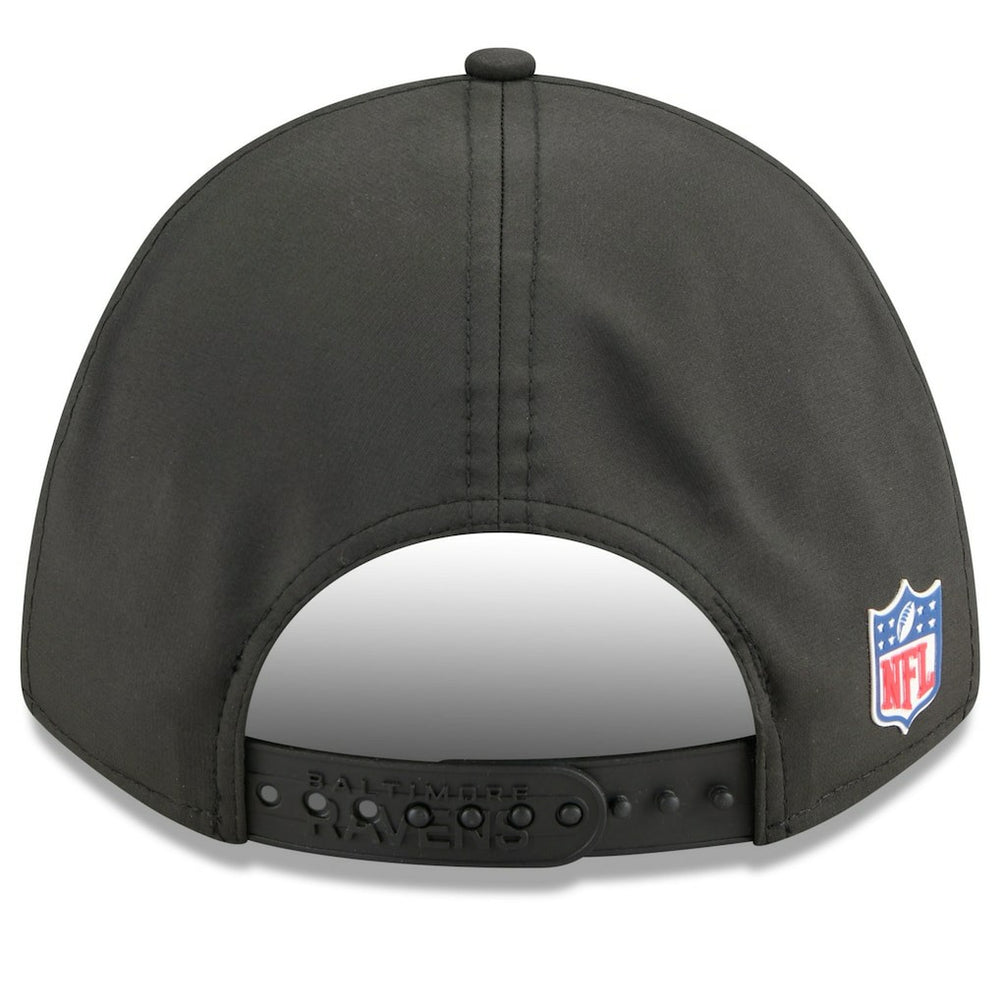 Baltimore Ravens New Era 2025 Sideline M-Crown 9FORTY Adjustable Hat - Black Hats