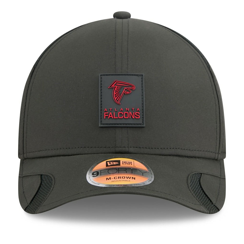 Atlanta Falcons New Era 2025 Sideline M-Crown 9FORTY Adjustable Hat - Black Hats