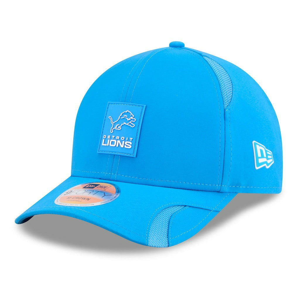 Detroit Lions New Era 2025 Sideline M-Crown 9FORTY Adjustable Hat - Blue Hats