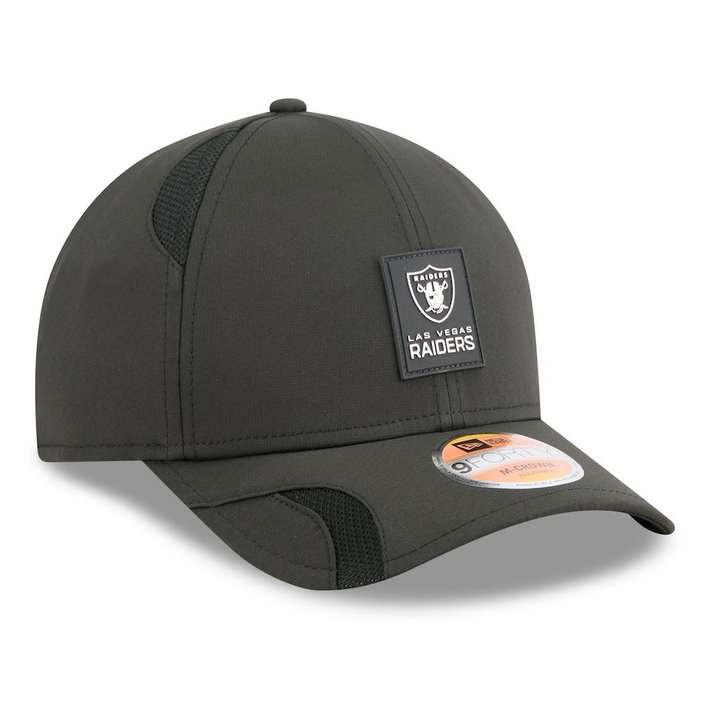 Las Vegas Raiders New Era 2025 Sideline M-Crown 9FORTY Adjustable Hat - Black Hats