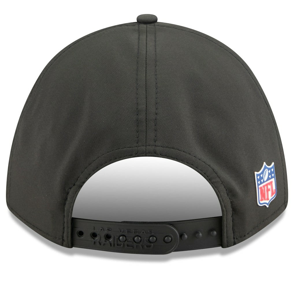 Las Vegas Raiders New Era 2025 Sideline M-Crown 9FORTY Adjustable Hat - Black Hats