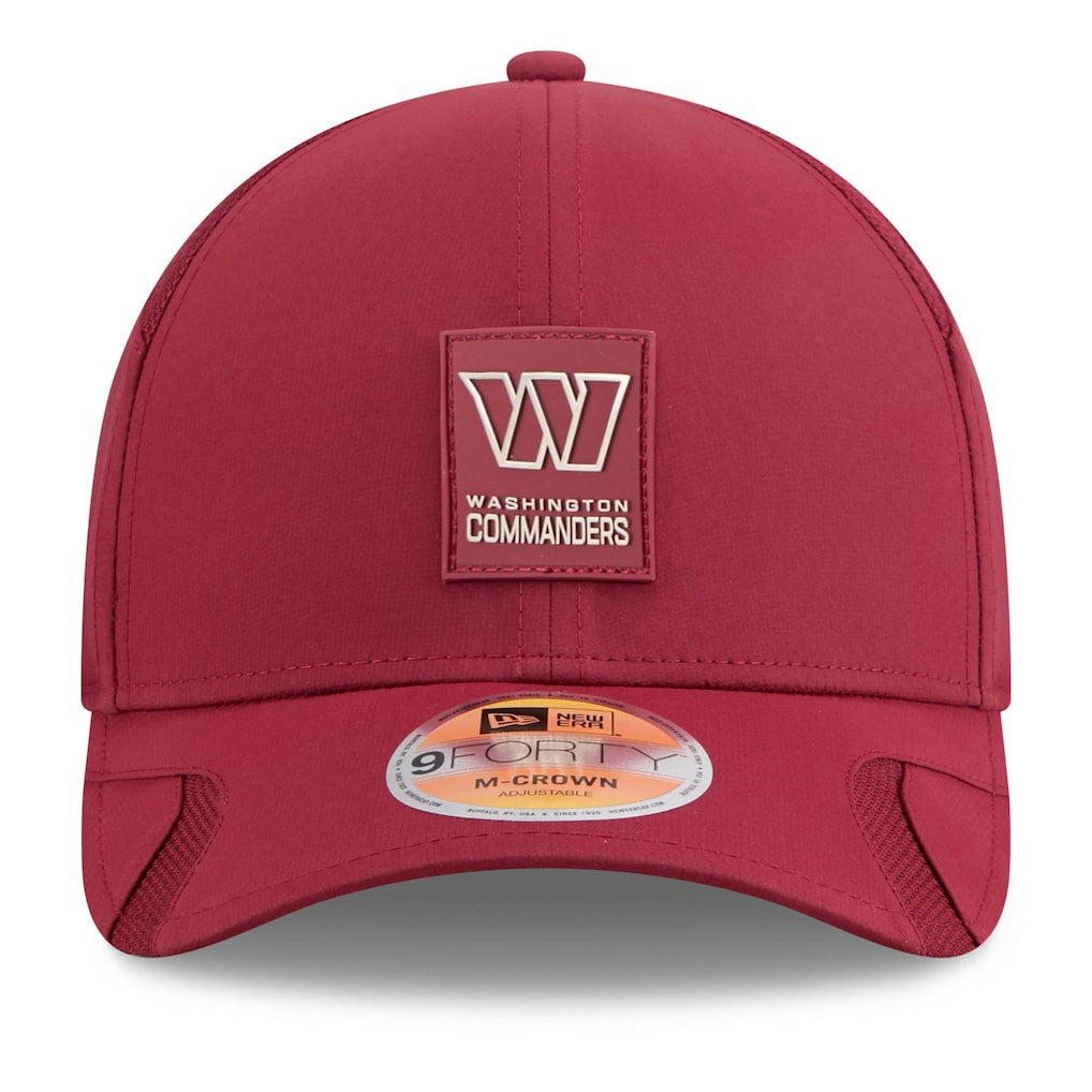 Washington Commanders New Era 2025 Sideline M-Crown 9FORTY Adjustable Hat - Burgundy Hats