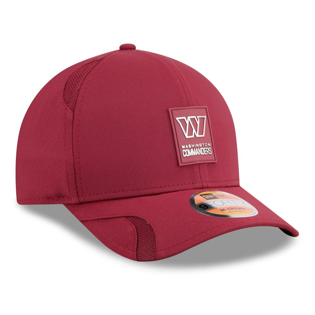Washington Commanders New Era 2025 Sideline M-Crown 9FORTY Adjustable Hat - Burgundy Hats