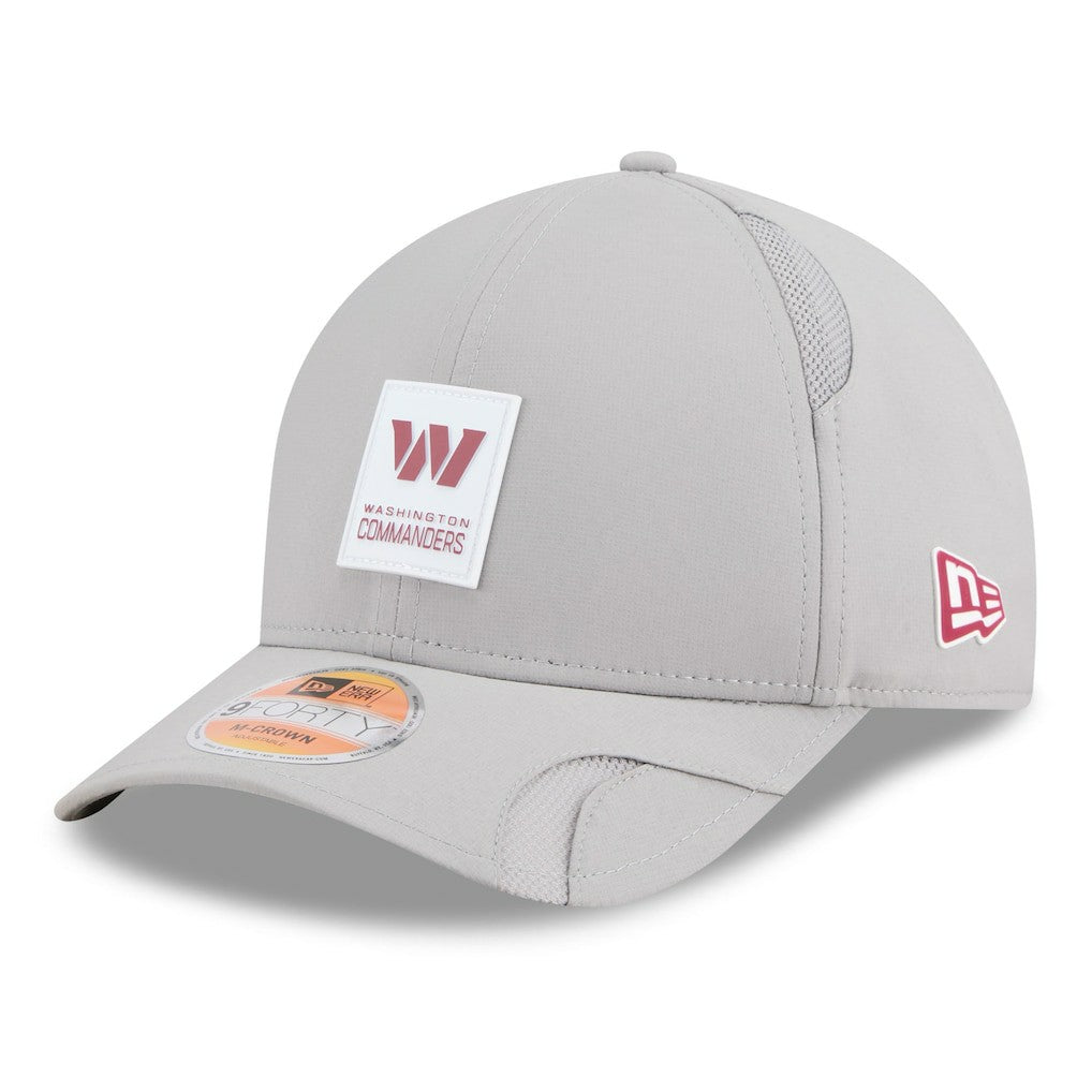 Washington Commanders New Era 2025 Sideline M-Crown 9FORTY Adjustable Hat - Gray Hats