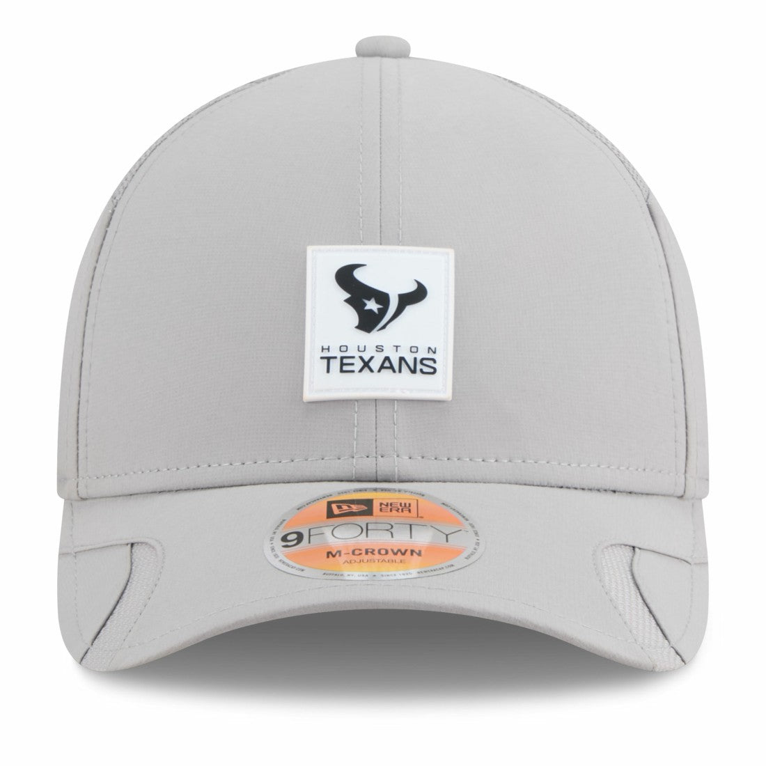 Houston Texans New Era 2025 Sideline M-Crown 9FORTY Adjustable Hat - Gray Hats