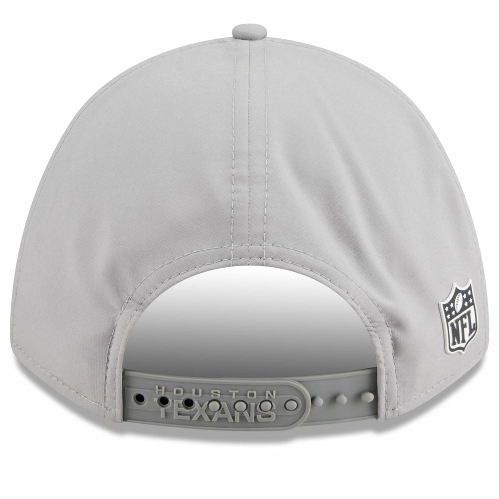 Houston Texans New Era 2025 Sideline M-Crown 9FORTY Adjustable Hat - Gray Hats