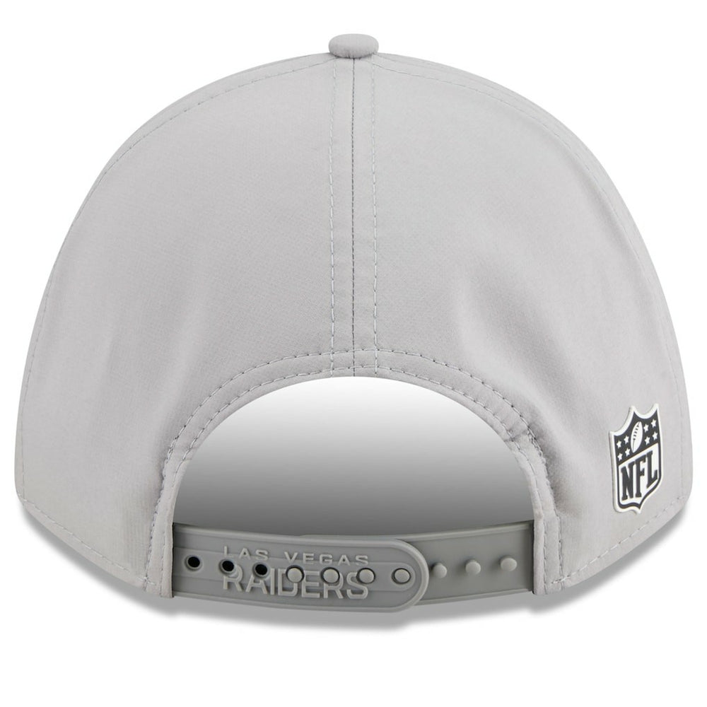 Las Vegas Raiders New Era 2025 Sideline M-Crown 9FORTY Adjustable Hat - Gray Hats