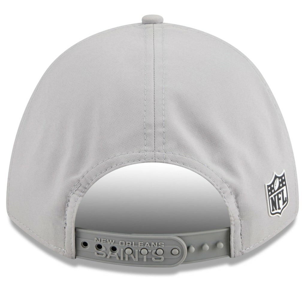 New Orleans Saints New Era 2025 Sideline M-Crown 9FORTY Adjustable Hat - Gray Hats