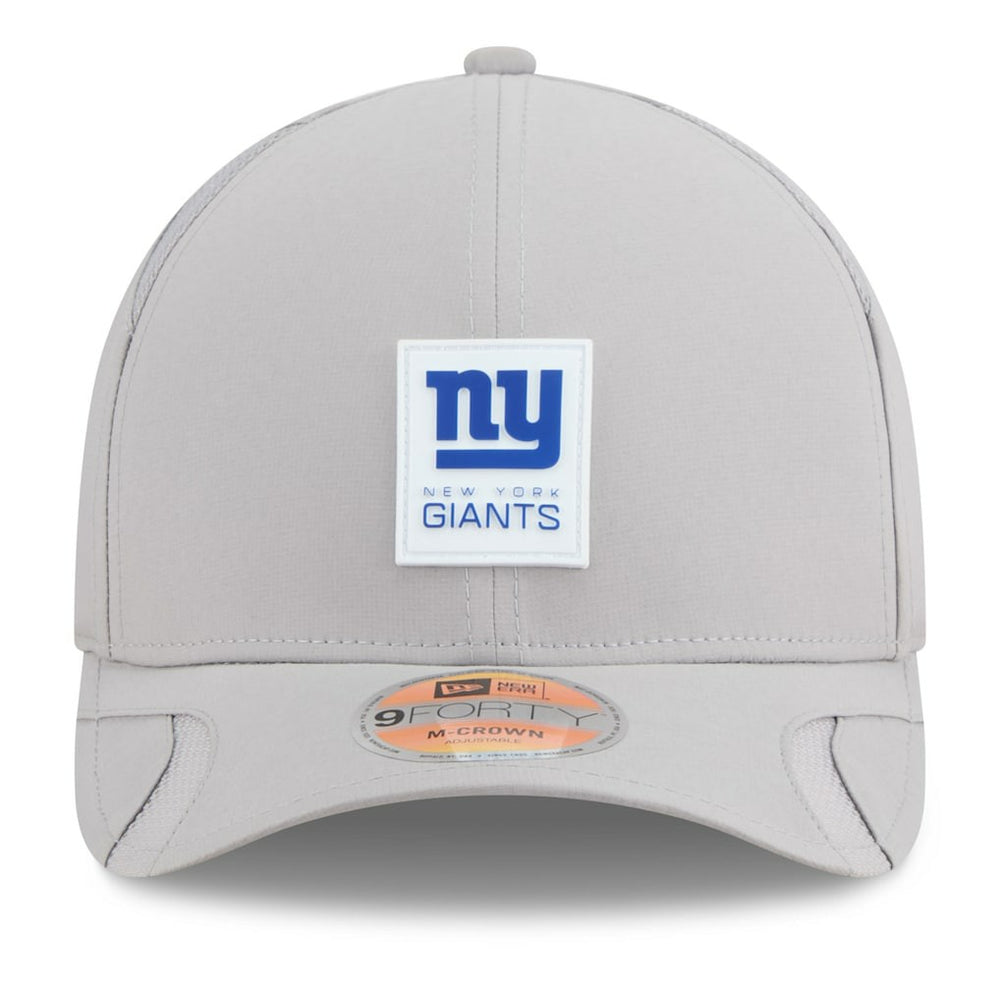 New York Giants New Era 2025 Sideline M-Crown 9FORTY Adjustable Hat - Gray Hats