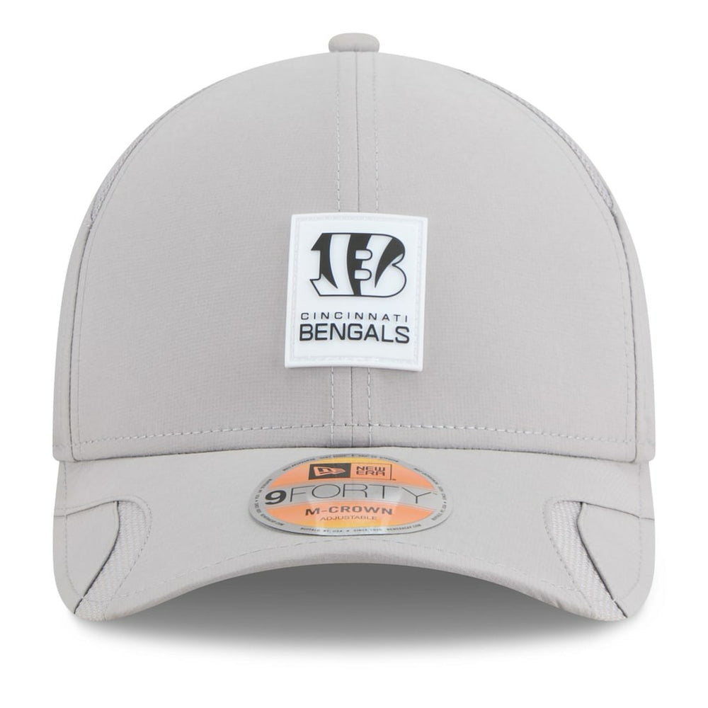 Cincinnati Bengals New Era 2025 Sideline M-Crown 9FORTY Adjustable Hat - Gray Hats