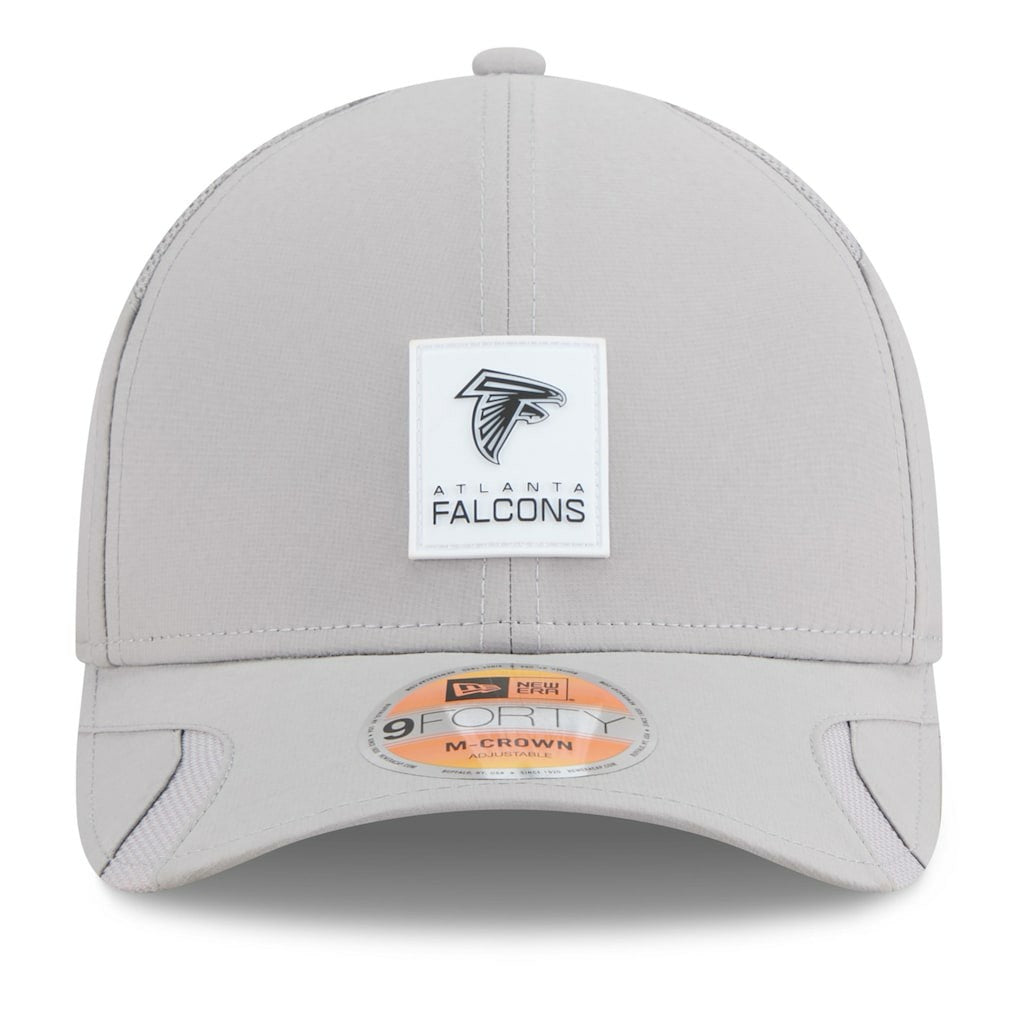 Atlanta Falcons New Era 2025 Sideline M-Crown 9FORTY Adjustable Hat - Gray Hats
