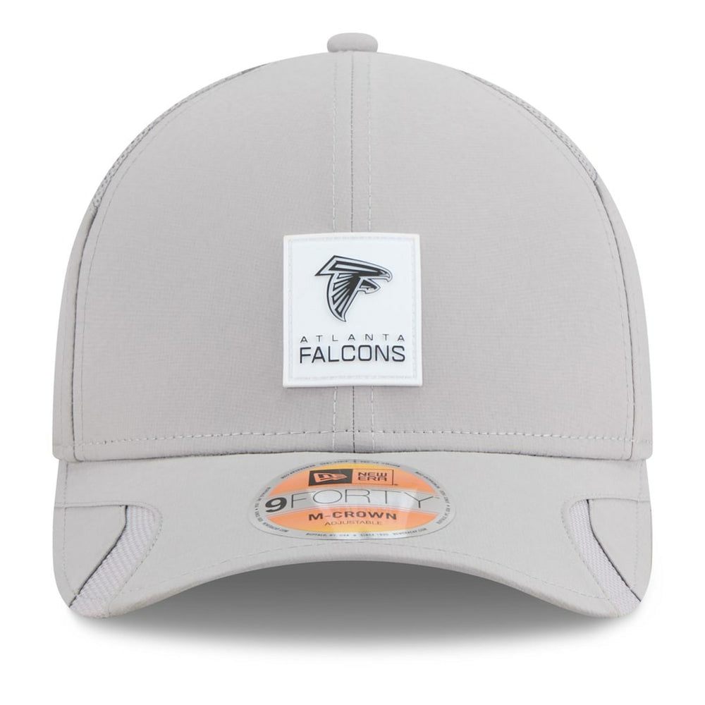 Atlanta Falcons New Era 2025 Sideline M-Crown 9FORTY Adjustable Hat - Gray Hats