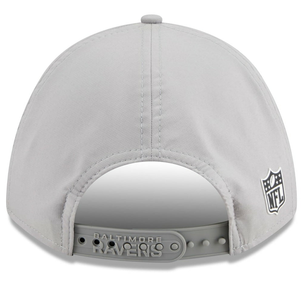 Baltimore Ravens New Era 2025 Sideline M-Crown 9FORTY Adjustable Hat - Gray Hats