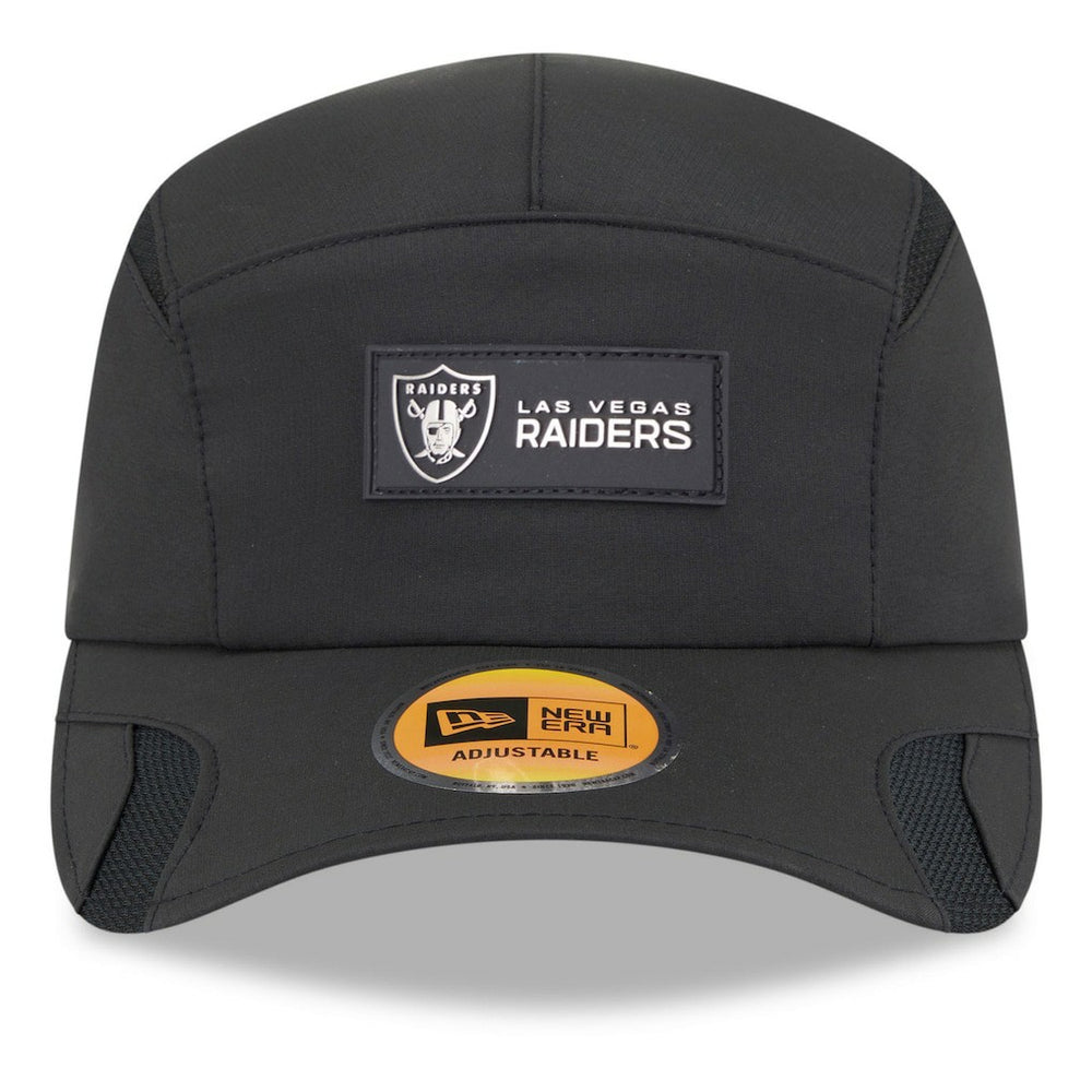 Las Vegas Raiders New Era 2025 Sideline Runner Adjustable Hat - Black Hats