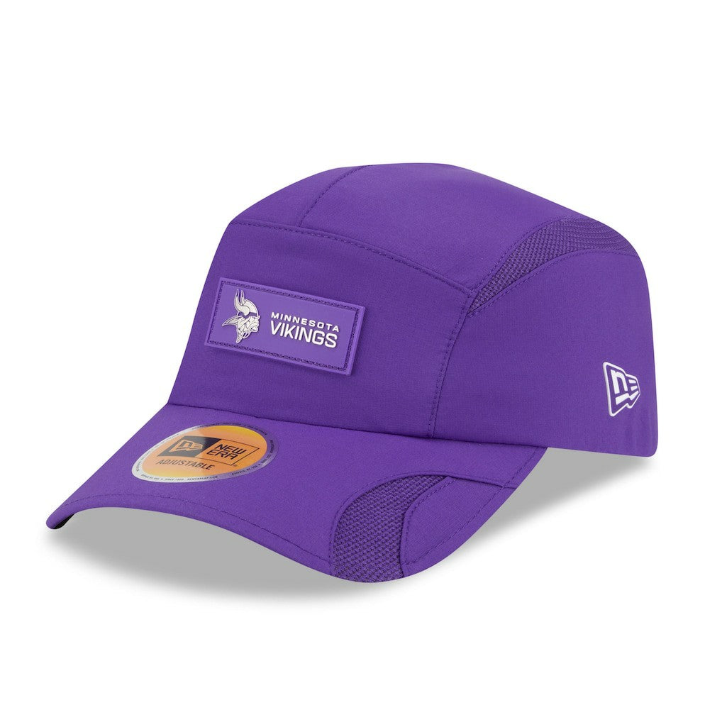 Minnesota Vikings New Era 2025 Sideline Runner Adjustable Hat - Purple Hats