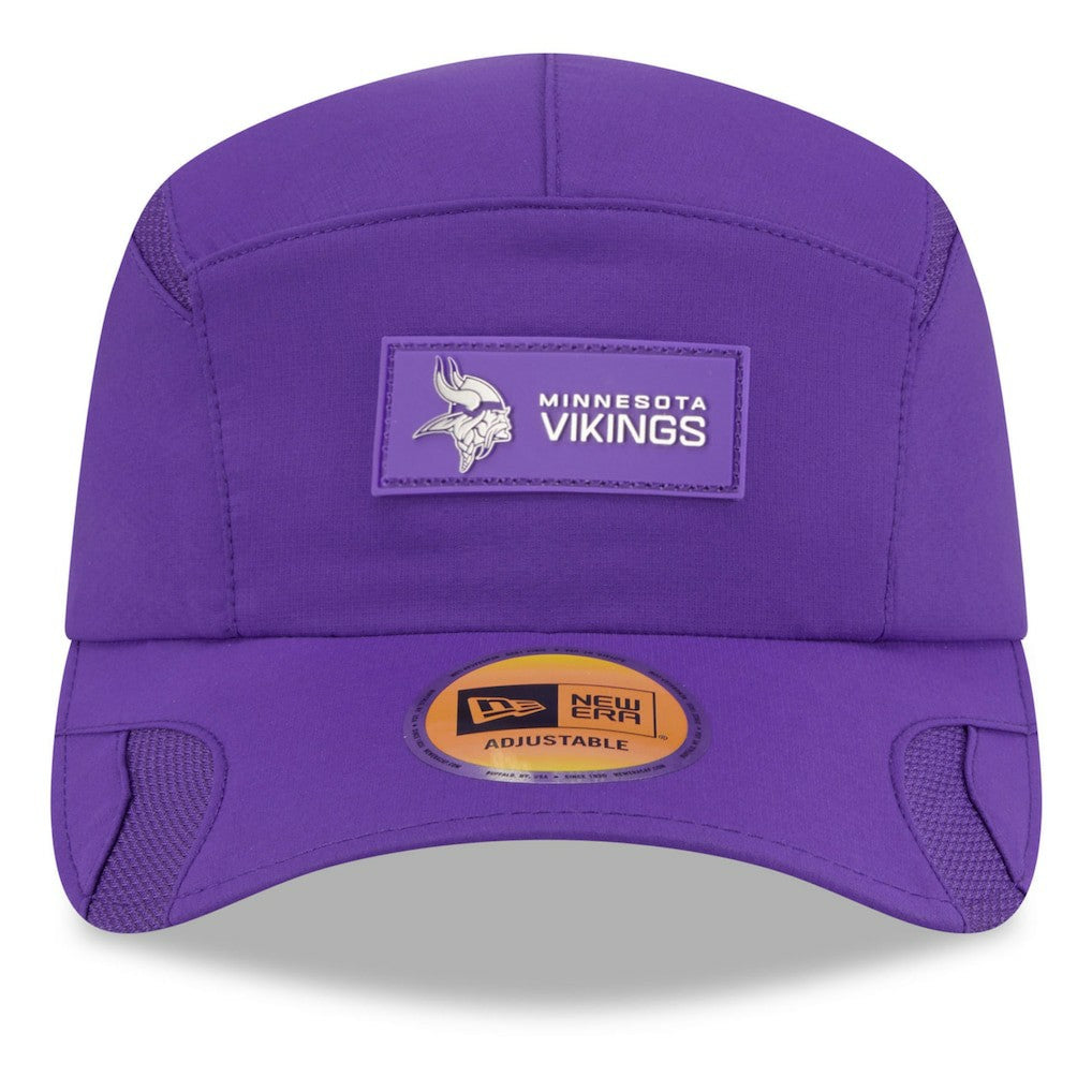 Minnesota Vikings New Era 2025 Sideline Runner Adjustable Hat - Purple Hats