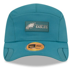 Philadelphia Eagles New Era 2025 Sideline Runner Adjustable Hat - Midnight Green Hats