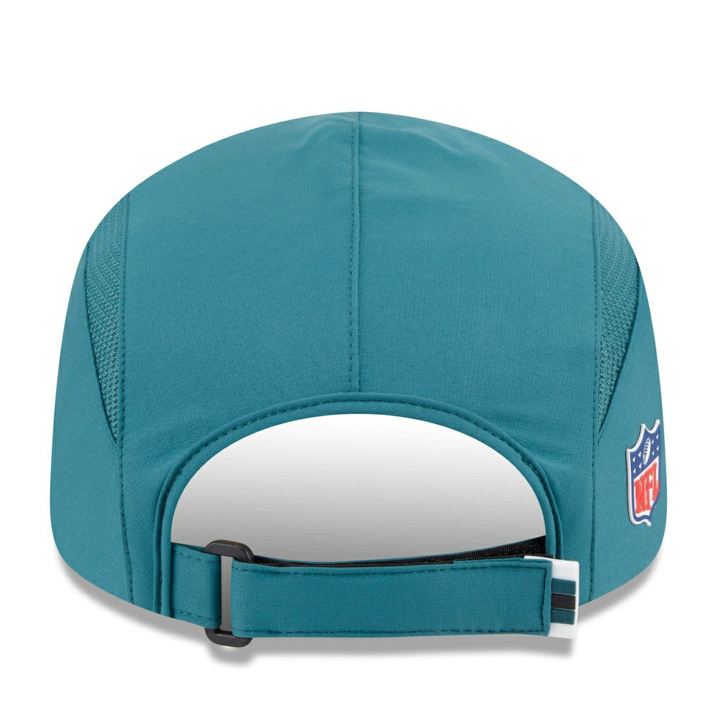 Philadelphia Eagles New Era 2025 Sideline Runner Adjustable Hat - Midnight Green Hats