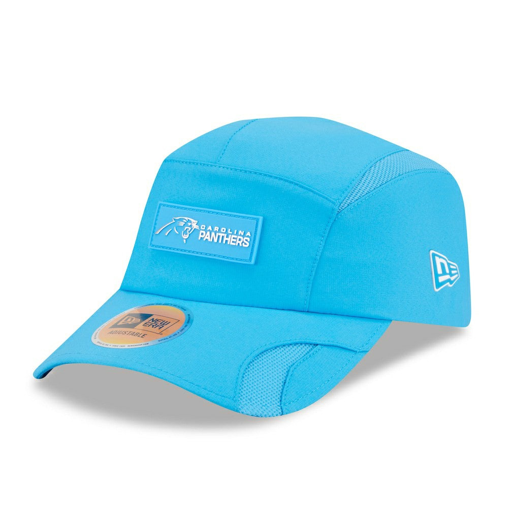 Carolina Panthers New Era 2025 Sideline Runner Adjustable Hat - Blue Hats