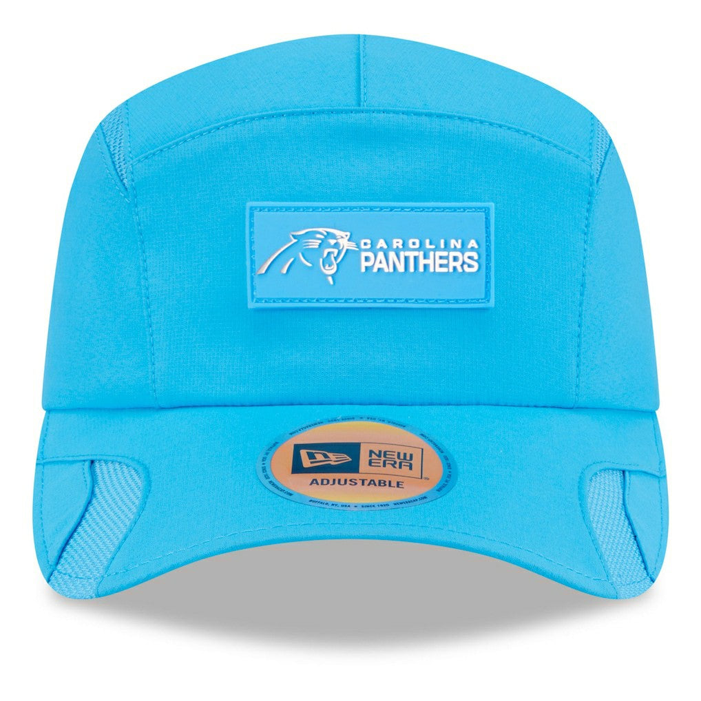Carolina Panthers New Era 2025 Sideline Runner Adjustable Hat - Blue Hats