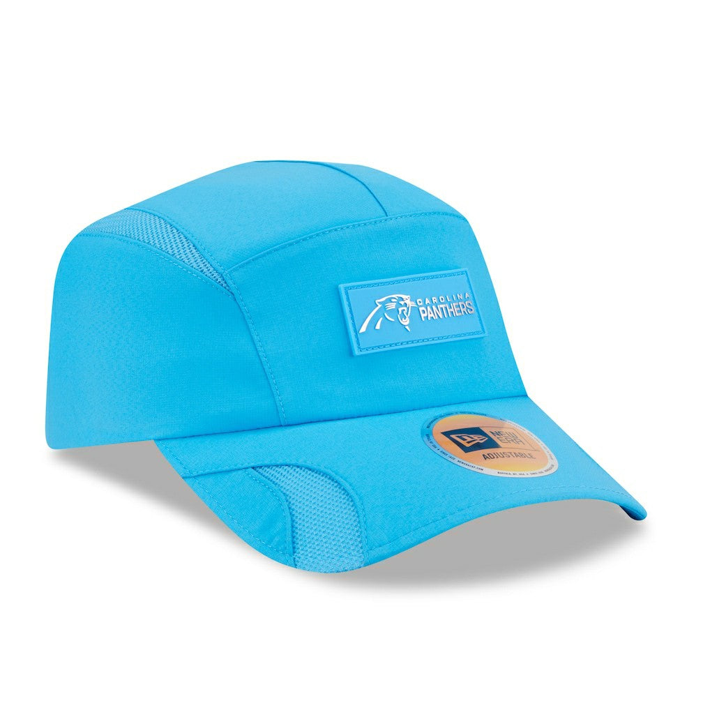 Carolina Panthers New Era 2025 Sideline Runner Adjustable Hat - Blue Hats