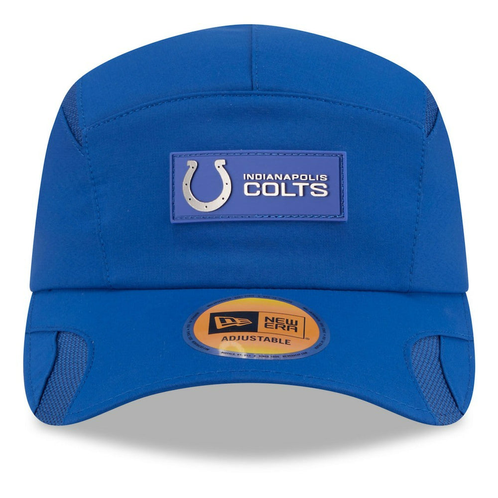 Indianapolis Colts New Era 2025 Sideline Runner Adjustable Hat - Royal Hats