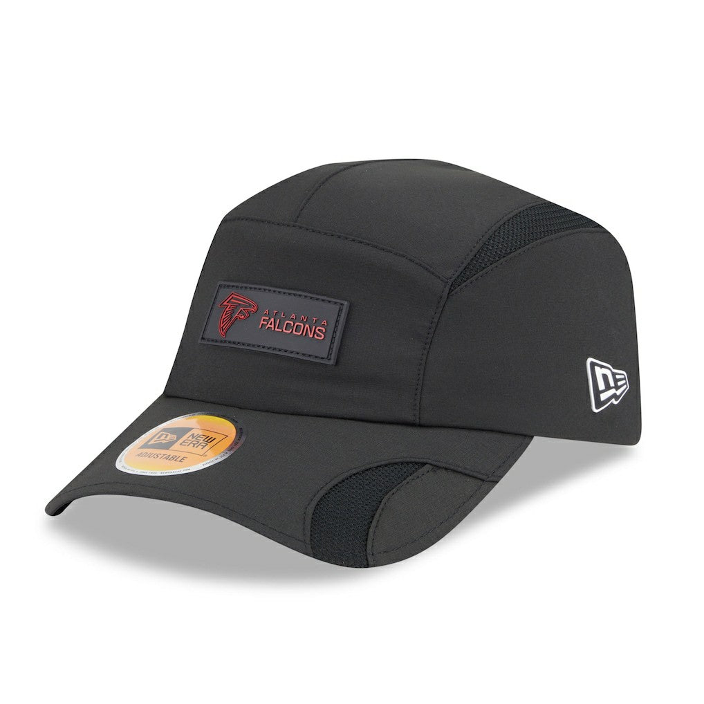Atlanta Falcons New Era 2025 Sideline Runner Adjustable Hat - Black Hats