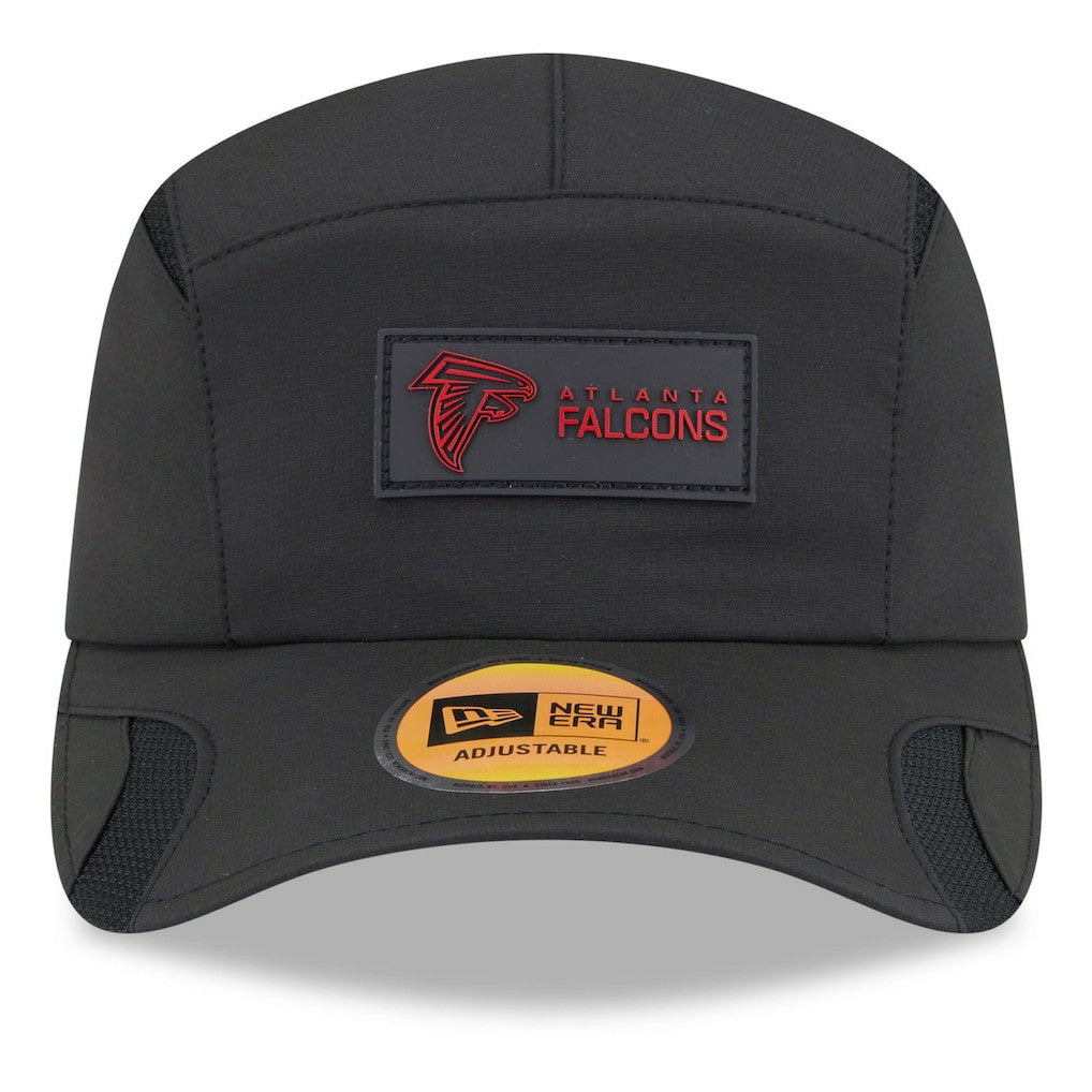 Atlanta Falcons New Era 2025 Sideline Runner Adjustable Hat - Black Hats