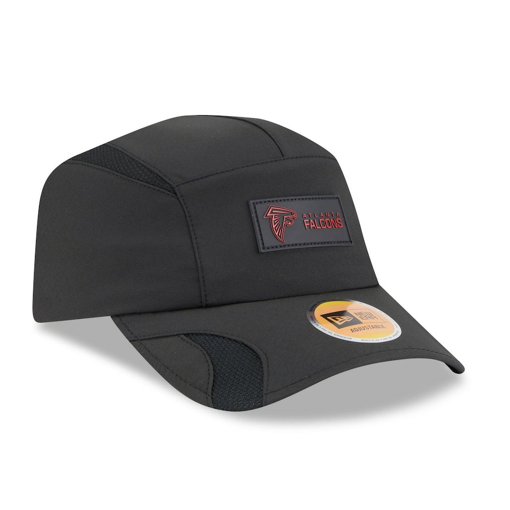 Atlanta Falcons New Era 2025 Sideline Runner Adjustable Hat - Black Hats