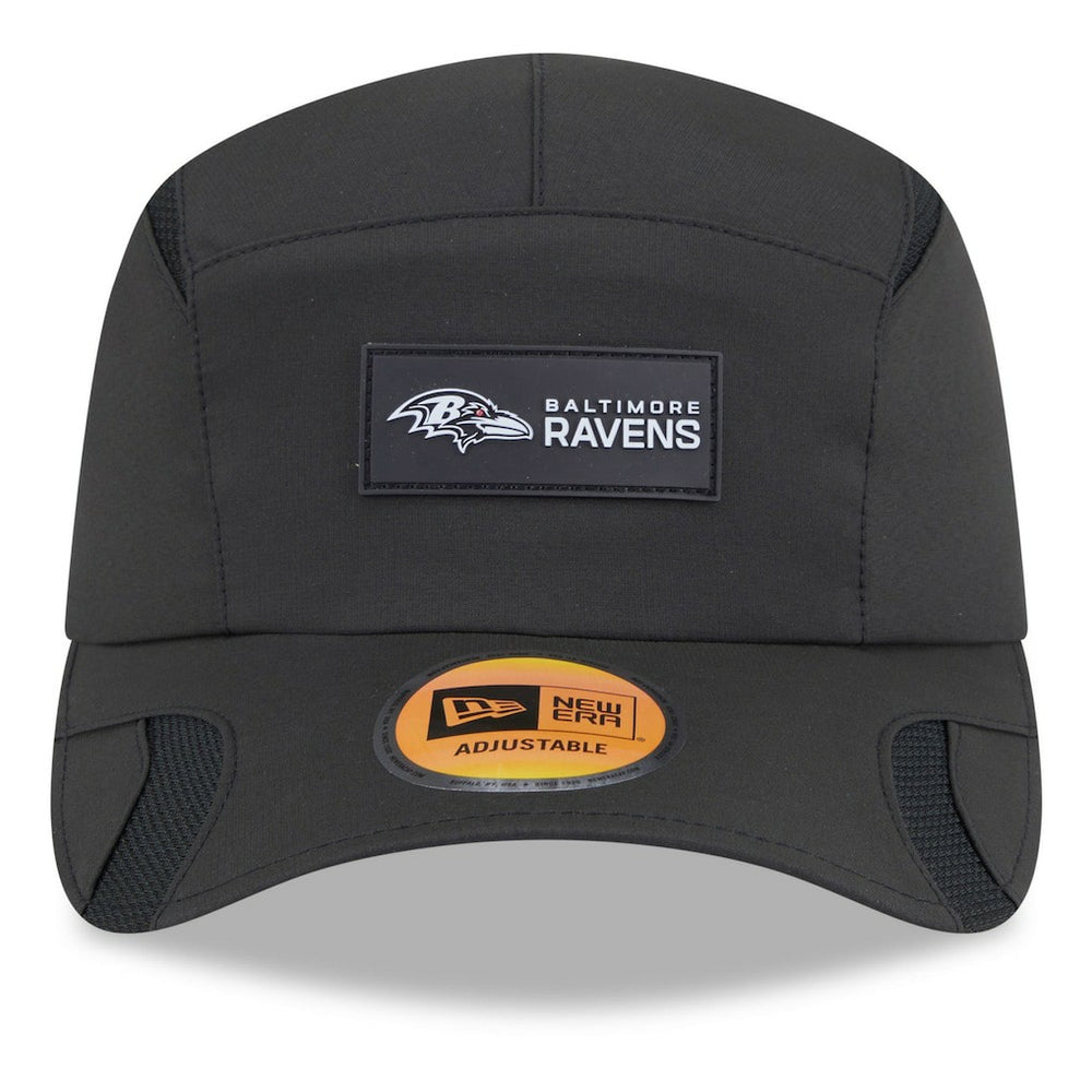 Baltimore Ravens New Era 2025 Sideline Runner Adjustable Hat - Black Hats