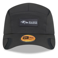 Baltimore Ravens New Era 2025 Sideline Runner Adjustable Hat - Black Hats